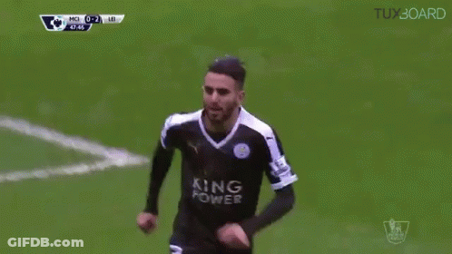 Soccer Player In King Power Jersey GIF