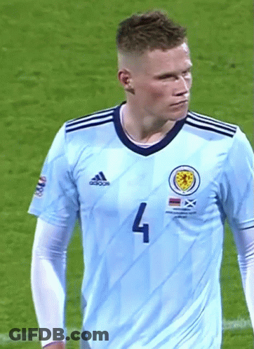 Soccer Player In Light Blue Adidas Jersey Number 4 GIF