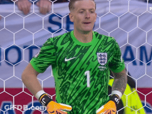 Soccer Player In Number 1 Jersey At Net GIF