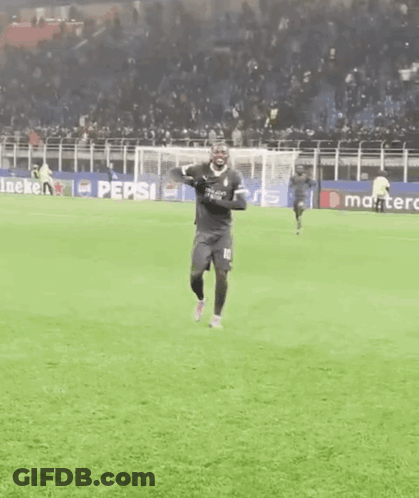 Soccer Player In Number 10 Jersey Dancing GIF