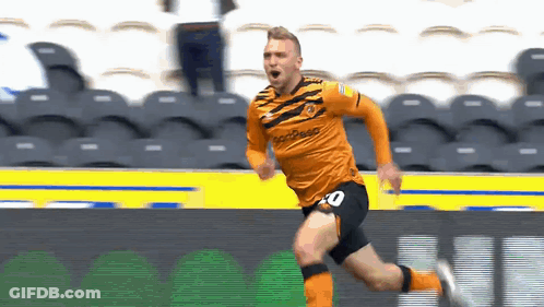 Soccer Player In Number 10 Jersey Running GIF
