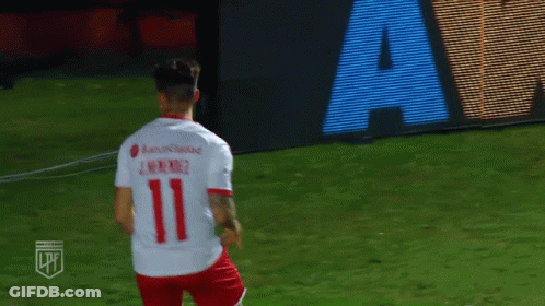 Soccer Player In Number 11 Jersey GIF