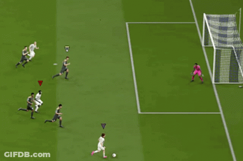 Soccer Player In Number 15 Jersey Running GIF
