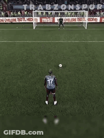 Soccer Player In Number 17 Jersey At Goal GIF