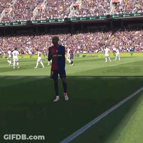 Soccer Player In Number 19 Jersey On Field GIF
