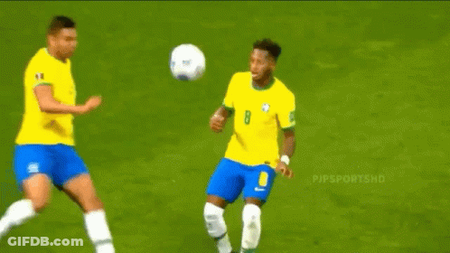 Soccer Player In Number 8 Jersey Kicking Ball GIF