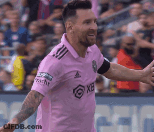 Soccer Player In Pink Adidas Shirt GIF