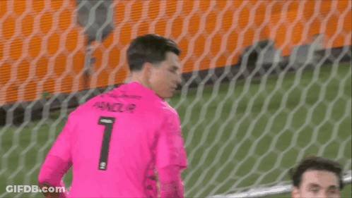 Soccer Player In Pink Shirt With Name Pandur GIF