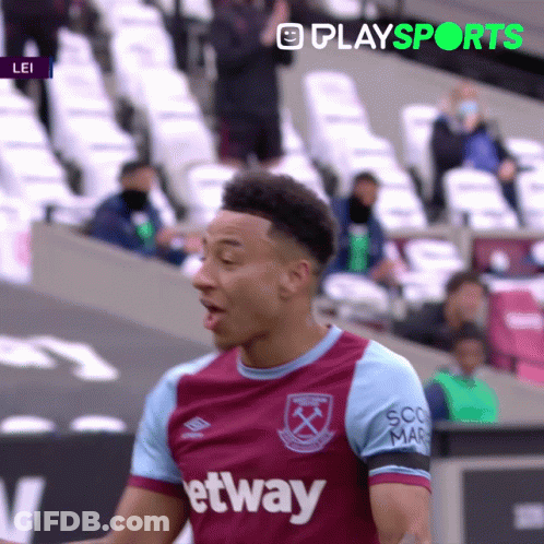 Soccer Player In Purple And Blue Jersey GIF
