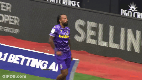Soccer Player In Purple Jersey Bet365 GIF