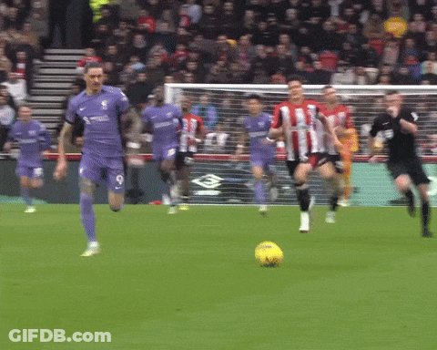Soccer Player In Purple Jersey Number 9 GIF