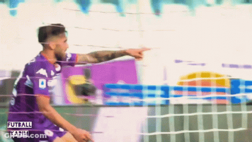 Soccer Player In Purple Jersey Number 9 GIF