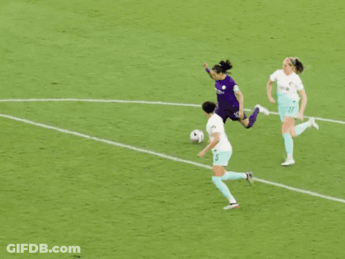 Soccer Player In Purple Manchester Jersey GIF