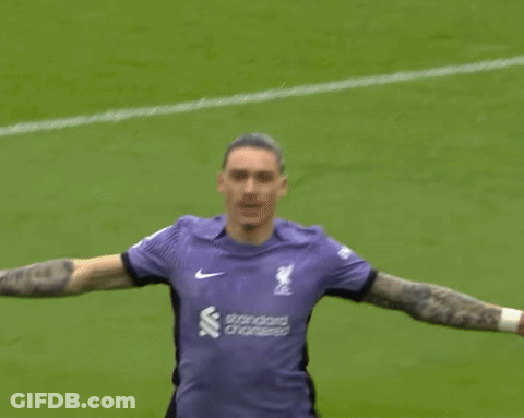 Soccer Player In Purple Running On Field GIF