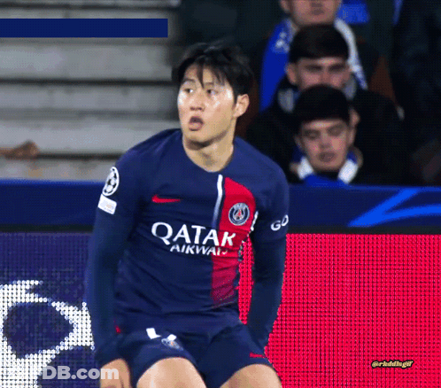 Soccer Player In Qatar Airways Jersey GIF