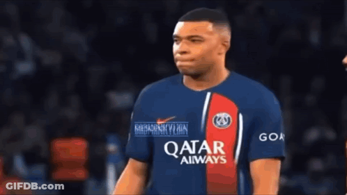 Soccer Player In Qatar Airways Jersey GIF