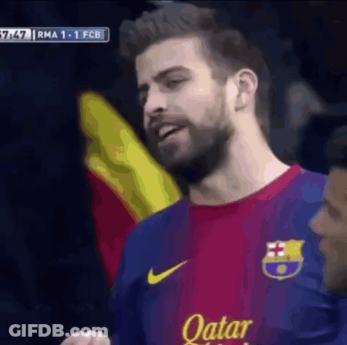 Soccer Player In Qatar Jersey With Flag GIF