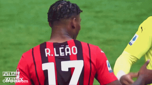 Soccer Player In R. Leao Jersey GIF