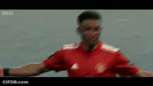 Soccer Player In Red Adidas Jersey GIF