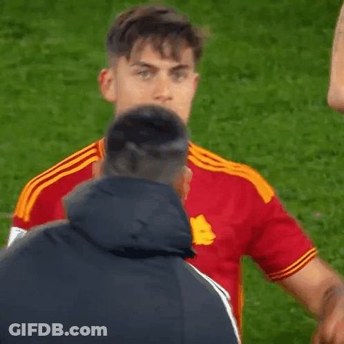 Soccer Player In Red Adidas Jersey GIF