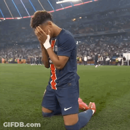 Soccer Player In Red Adidas Jersey GIF