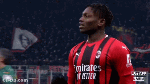 Soccer Player In Red And Black Emirates Jersey GIF