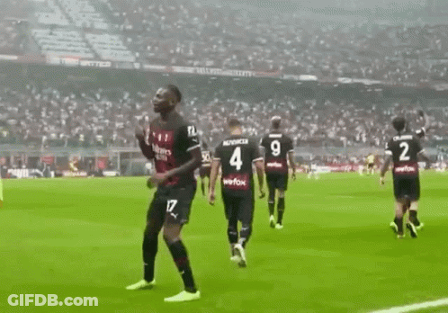 Soccer Player In Red And Black Fly Emirates Jersey GIF