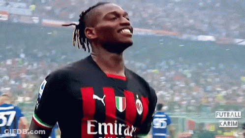 Soccer Player In Red And Black Jersey Emirates Fly Better GIF