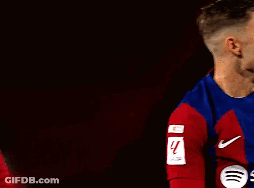 Soccer Player In Red And Blue Jersey Germin GIF