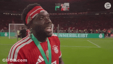 Soccer Player In Red And White Adidas Jersey GIF