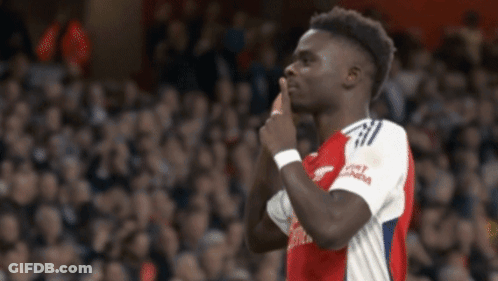 Soccer Player In Red And White Emirates Jersey GIF