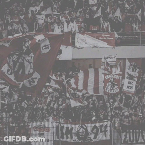 Soccer Player In Red And White Fedco Shirt GIF