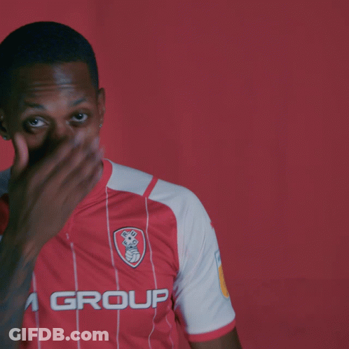Soccer Player In Red And White Jersey GIF