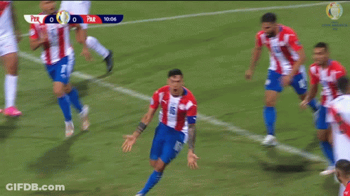 Soccer Player In Red And White Jersey Number 15 GIF