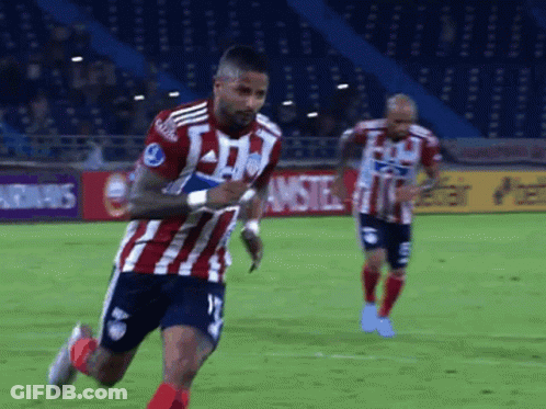 Soccer Player In Red And White Jersey Number 20 GIF