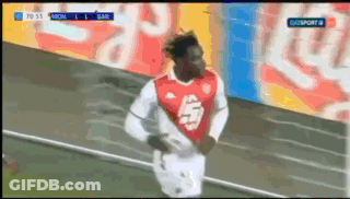 Soccer Player In Red And White Jersey GIF