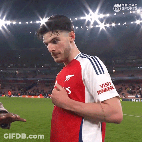 Soccer Player In Red And White Jersey GIF