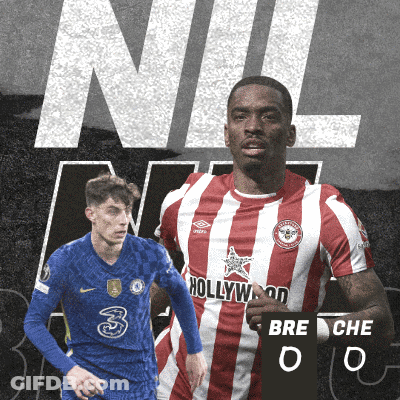 Soccer Player In Red And White Striped Jersey Holding Bre Che Sign GIF