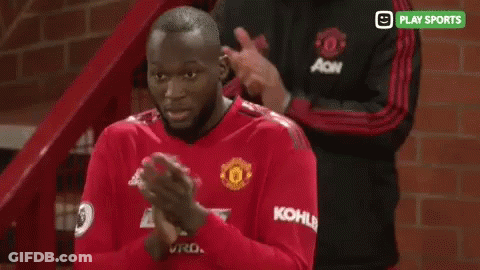 Soccer Player In Red Chevrolet Shirt Clapping GIF