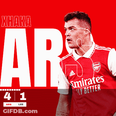 Soccer Player In Red Emirates Fly Better Shirt GIF