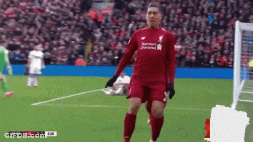 Soccer Player In Red Jersey Chartered GIF
