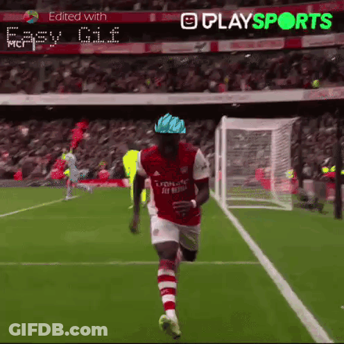 Soccer Player In Red Jersey Fly Emirates GIF