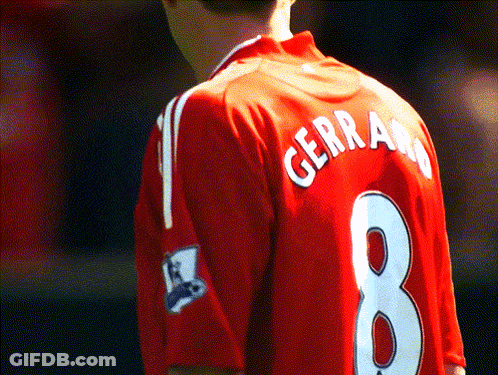 Soccer Player In Red Jersey Gerrard GIF