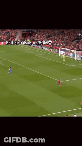 Soccer Player In Red Jersey Holding Head GIF