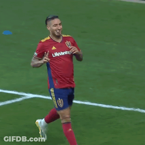 Soccer Player In Red Jersey Lifevantage GIF
