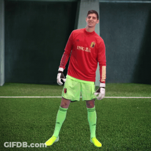 Soccer Player In Red Jersey GIF