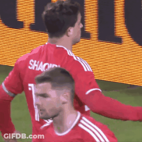Soccer Player In Red Jersey Number 1 GIF