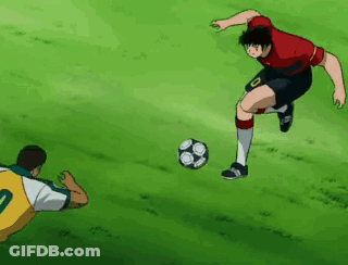 Soccer Player In Red Jersey Number 10 Kicking Ball GIF