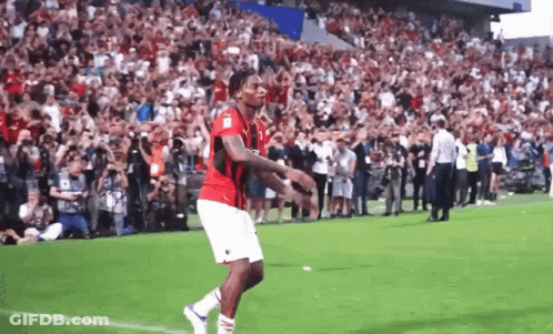 Soccer Player In Red Jersey Number 10 Running GIF
