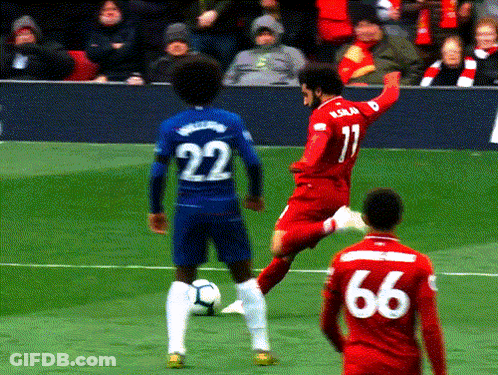 Soccer Player In Red Jersey Number 11 GIF